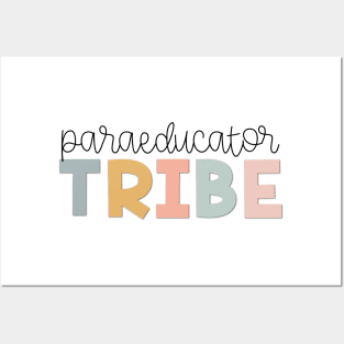 Paraeducator Tribe Muted Pastels Posters and Art